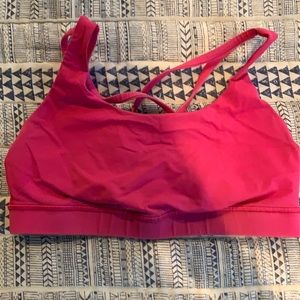 Lulu lemon energy sports bra size 8 pink